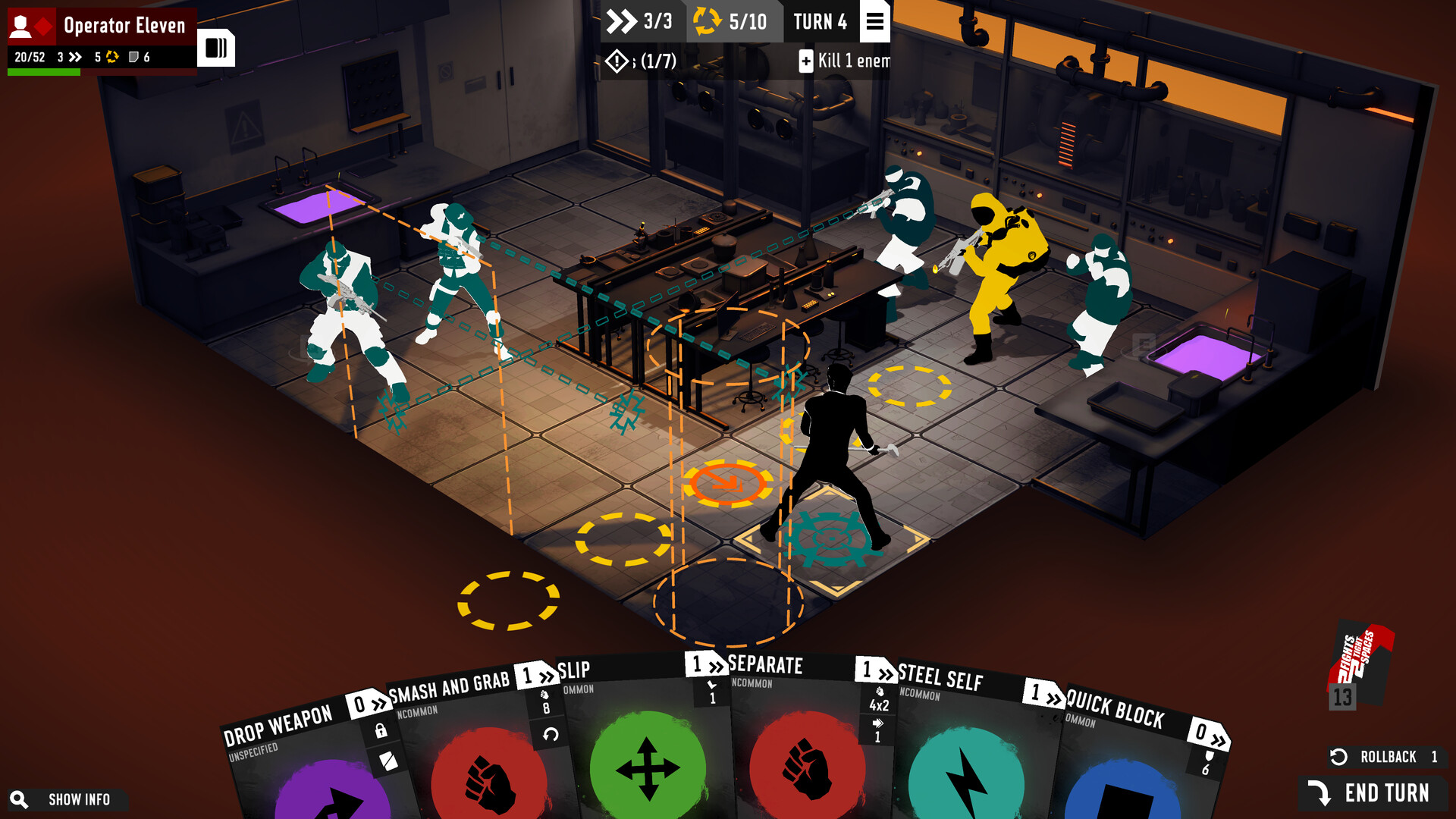 2 fights in 2 tight spaces gameplay