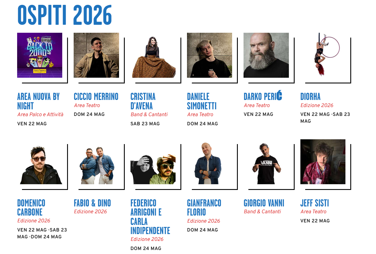 ospiti festival del nerd 2026